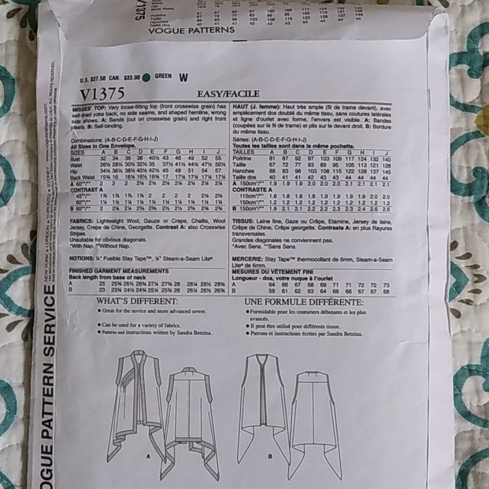 Vogue patterns original - Picture 3 of 5